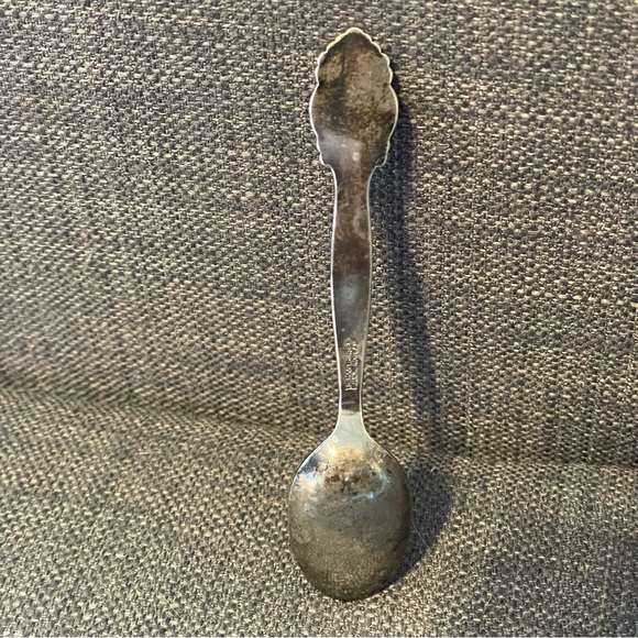 Souvenir Spoon Six Flags Over Texas Sterling Silver Made in Norway TH Marthinsen - Picture 6 of 6
